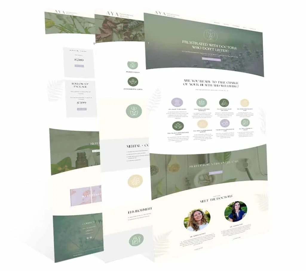 Aya Naturopathic Medicine — website preview