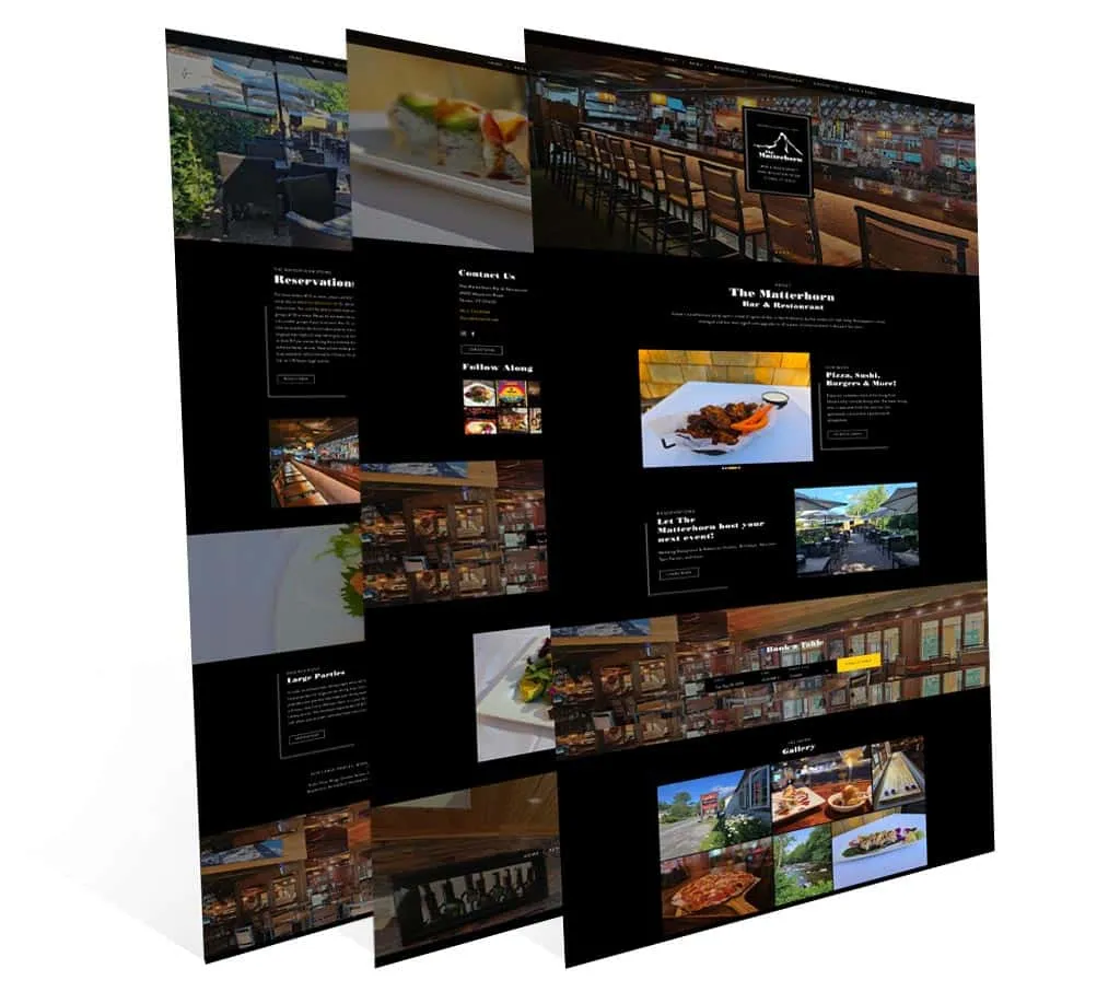 The Matterhorn Bar and Restaurant — vista del sitio web