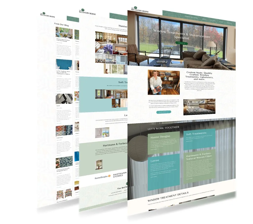 The Recovery Room — vista del sitio web
