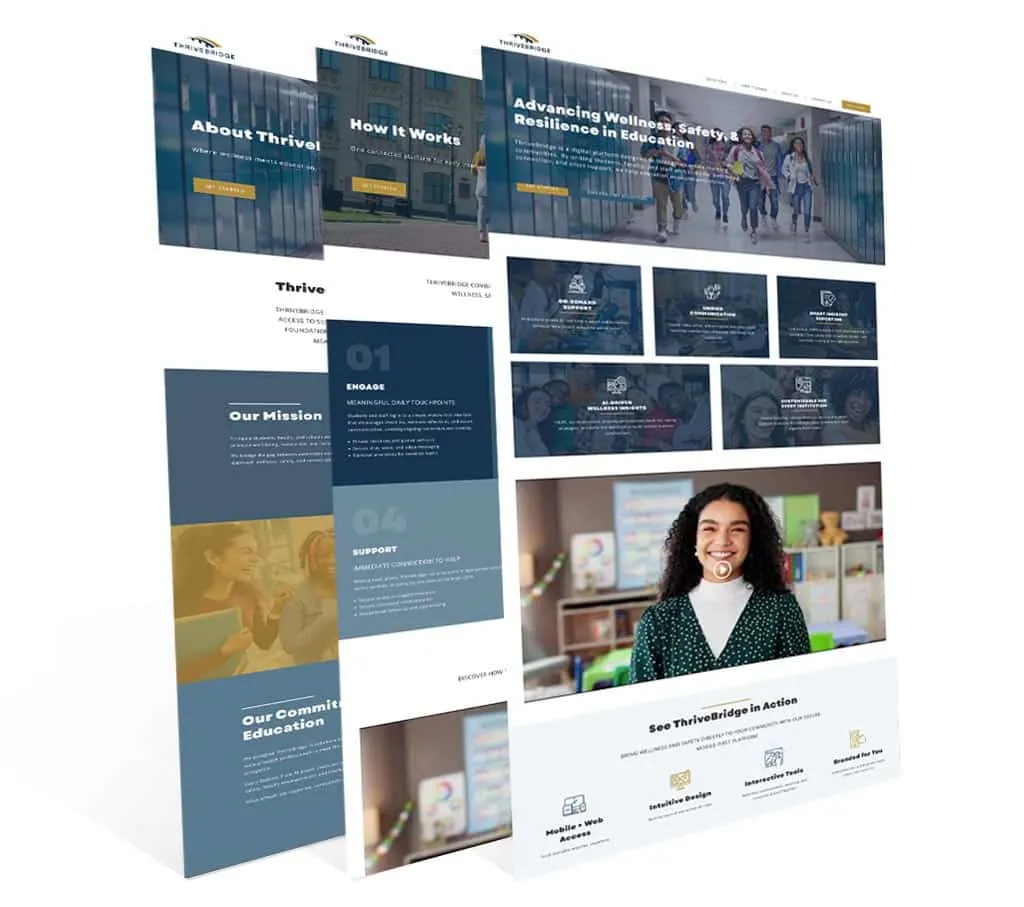 ThriveBridge — vista del sitio web